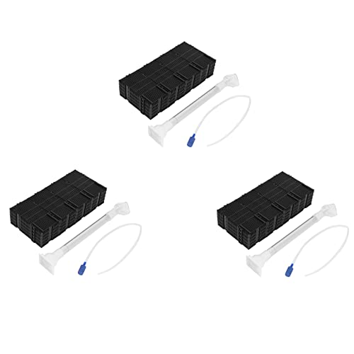 TsoLay 60 Stueck Schwarz Kunststoff Aquarium Bodenfilter + Luftleitung + Rohr von TsoLay