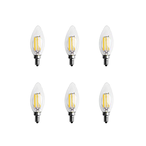 TsoLay 6X Dimmbare E12 6 Watt Cob Kerze Flamme Glüh Faden Glüh Lampe Lampe 10 x 3,5 cm TsoLay 6X Dimmbare E12 6 Watt Cob Kerze Flamme Glüh Faden Glüh Lampe Lampe 10 x 3,5 cm von TsoLay