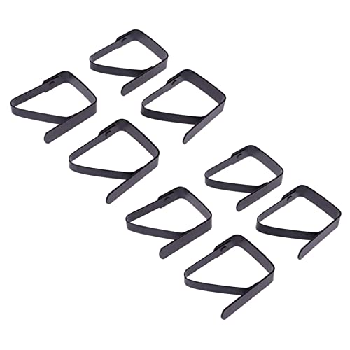 TsoLay 8 Stück Schwarz Schwarz Tisch Decke Clip Tisch Decke Befestigung Clip 5X4cm Tisch Decke Clip für Buffet Bankett von TsoLay