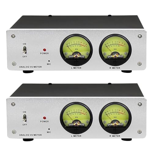 TsoLay Analog Dual VU Meter, 2pcs Audio Switcher Box Mit DB Panel Display, RGB Sound Level Indikator, Mehrere Farben/Helligkeit/Verstärkung Können Frei Eingestellt Werden, Für Heimkino TsoLay Analog Dual VU Meter, 2pcs Audio Switcher Box Mit DB Panel Display, RGB Sound Level Indikator, Mehrere Farben/Helligkeit/Verstärkung Können Frei Eingestellt Werden, Für Heimkino von TsoLay