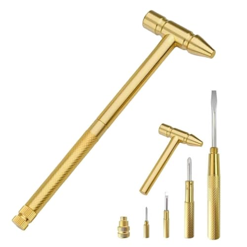 TsoLay Handwerkzeuge 6-in-1-Mikro-Multifunktionshammer, 6-in-1-Mini-Multifunktions-Bastelhammer und Mini-Hammer mit Schraubendreher TsoLay Handwerkzeuge 6-in-1-Mikro-Multifunktionshammer, 6-in-1-Mini-Multifunktions-Bastelhammer und Mini-Hammer mit Schraubendreher von TsoLay