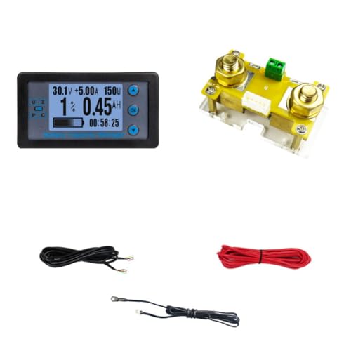 TsoLay VA9510 Batteriekapazitätsmanager LCD Digital Spannung Strom Leistungsmesser Batteriekapazität Coulometer 120 V 100 A Einfache Installation Einfach zu Bedienen von TsoLay