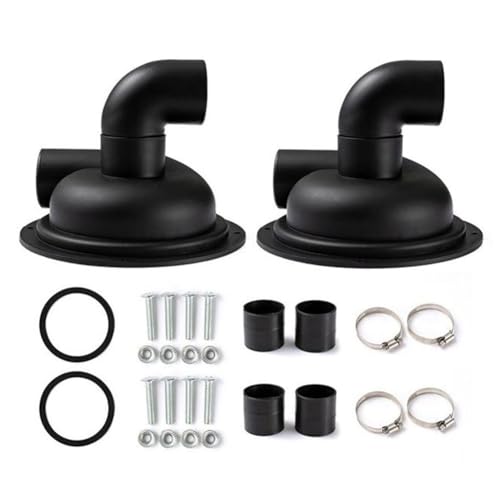 TsoLay Vakuum-Staubabscheider, Zyklonabscheider, Deckel mit Ellenbogen, einfach zu installieren, Zyklonabdeckung, Staubsammler, einfach zu bedienen, feine Verarbeitung, 2 Stück von TsoLay