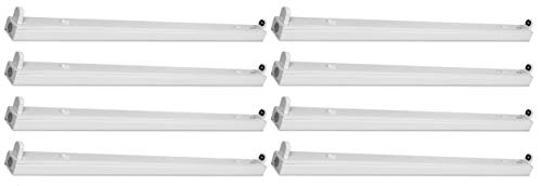 8 x LED Röhrenhalterung/Fassung für eine 120 cm T8 / G13 LED Röhre - als Ersatz für Leuchtstoffröhrenhalter - RH120-1 LED von Tsong