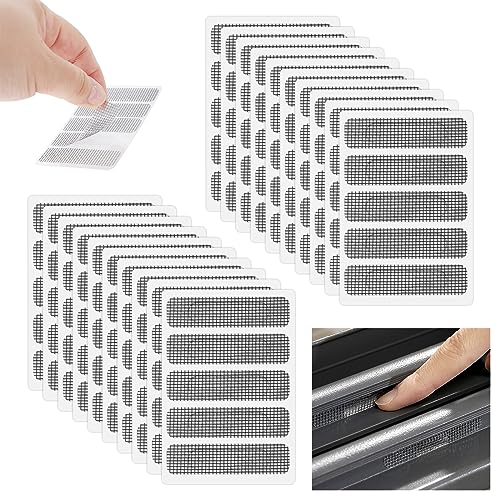 Tstfadac 100 StüCk Fliegengitter Reparatur Set Fliegengitter Reparatur Klebeband Fliegengitter Flicken für für Fliegengittertüren, Moskitonetz, Insektenschutz Fenster etc. (100 Stück) von Tstfadac