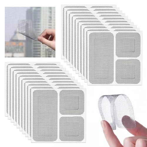 Tstfadac 60 Stück Fliegengitter Reparatur Set Fliegengitter Reparatur Klebeband Fliegengitter Flicken für für Fliegengittertüren, Moskitonetz, Insektenschutz Fenster etc. (Drei Größen 60 Stück) Tstfadac 60 Stück Fliegengitter Reparatur Set Fliegengitter Reparatur Klebeband Fliegengitter Flicken für für Fliegengittertüren, Moskitonetz, Insektenschutz Fenster etc. (Drei Größen 60 Stück) von Tstfadac