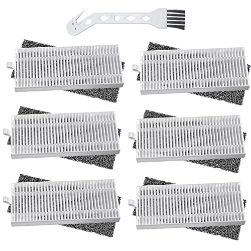T/F Zubehör Set für Laresar L6 Pro Saugroboter - 6 HEPA Filter, 1 Reinigungsbürste von TsuFantisi