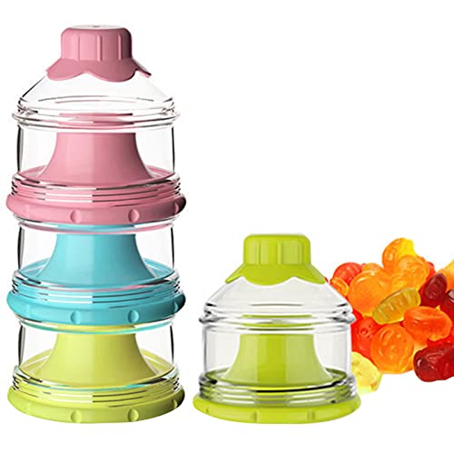3 Lagiger Milchpulver Portionierer | Baby Milchpulver Dispenser Milch Pulver Spender | Milchpulverspender Milchpulver Portionierer | Tragbare Milchkasten Baby Portionierer Pulver Baby Milchpulver Box von Tsuchiya