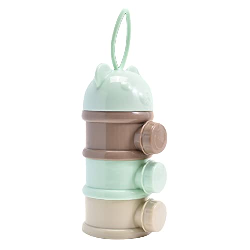 Tsuchiya 3 Lagiger Milchpulver Portionierer Baby | Stapelbar Milchpulver Aufbewahrungsbox | Babynahrungsspender Tragbare Babymilchpulverbox Abnehmbarer Aufbewahrungsbehälter Für Snacks von Tsuchiya