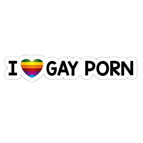 Tsuchiya Gay Pride-Autoaufkleber,Lustiges Auto reflektierender Aufkleber - Lustiger Streich I Love Gay Porn Aufkleber für Autos, LKWs, Fenster, Wände, Laptopbecher von Tsuchiya