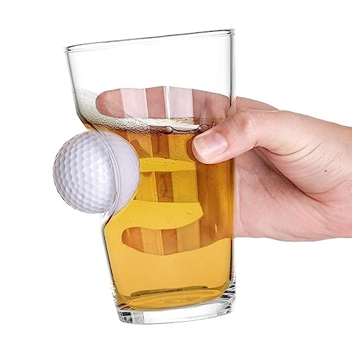 Tsuchiya Golf eingebettetes Glas | Bier Whisky eingebetteter Glasbecher | Handgefertigtes geblasenes Trinkzubehör für Zuhause, Küche, Restaurant und Bar von Tsuchiya