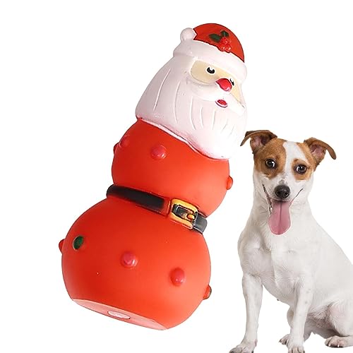 Tsuchiya Kauspielzeug für Hunde,Robustes Hundespielzeug, quietschend - Bissfestes interaktives Spielzeug für große/mittlere/kleine Rassen, Weihnachtsspielzeug für Haustiere von Tsuchiya
