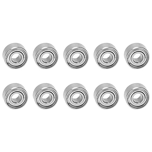 Tsudoku 10 StÜCke Miniatur Versiegelt Metall Geschirmt Metrische Radial Lager Modell: MR52-ZZ 2x5x2.5Mm von Tsudoku