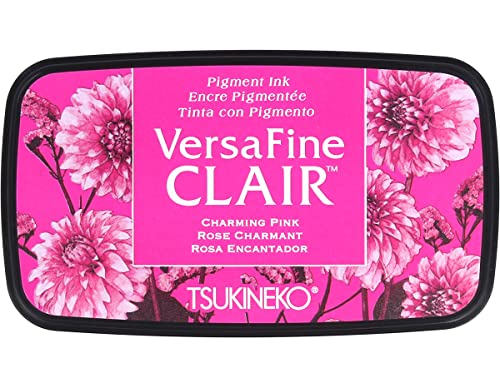 Imagine Tsukineko Charming Versafine Clair Tinte Pad, Kunststoff, pink, 5,6 x 9,7 x 2,3 cm, Synthetisches Matrial, Rose, 5.6 x 9.7 x 2.3 cm von Tsukineko