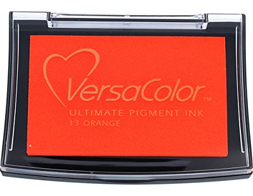 Tsukineko Verscolor Pigment Stempelkissen, Orange, Synthetic Material, 9.5 x 6.6 x 1.7 cm von Tsukineko