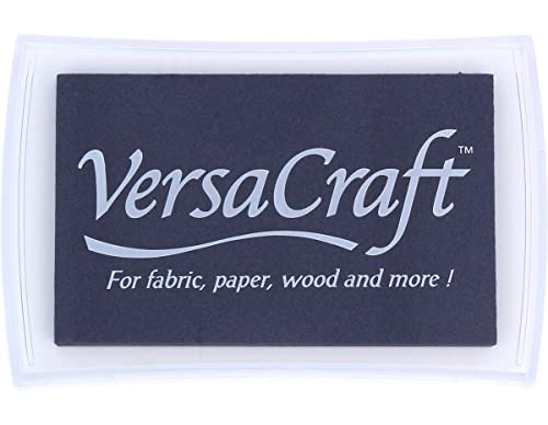 VersaCraft Stempelkissen, für Stoff, Papier, Holz, Farbe: Midnight von Tsukineko