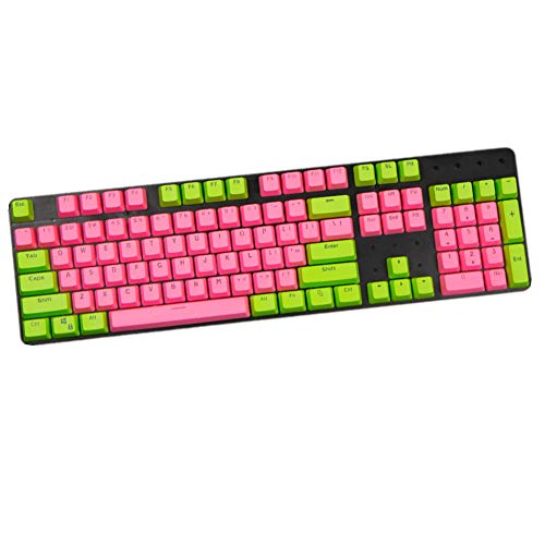 Keycaps, 104 PBT Keycaps Backlit Tastenkappen Stich Color Backlight Keycaps ANSI Layout Keyset OEM Profile für Cherry MX Mechanische Tastatur Tastenkappen von Tsung