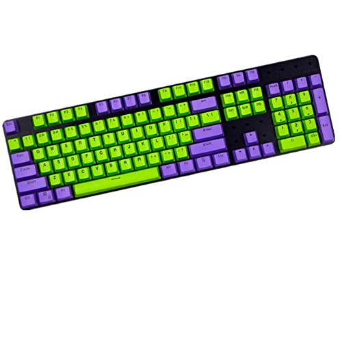 Keycaps, 104 PBT Keycaps Backlit Tastenkappen Stich Color Backlight Keycaps ANSI Layout Keyset OEM Profile für Cherry MX Mechanische Tastatur Tastenkappen von Tsung