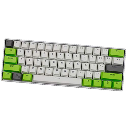 Keycaps, 61 PBT Keycaps Backlight Mechanische Tastatur Tastenkappe ANSI Layout Keyset für Ducky Keboard/ GH60 / RK61 / ALT62 / Annie/Keyboard Poker Keys Tastenkappen von Tsung