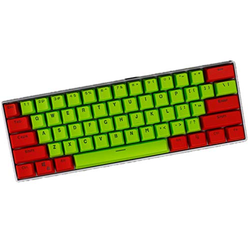 Keycaps, 61 PBT Keycaps Backlight Mechanische Tastatur Tastenkappe ANSI Layout Keyset für Ducky Keboard/ GH60 / RK61 / ALT62 / Annie/Keyboard Poker Keys Tastenkappen von Tsung