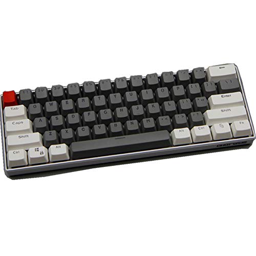 Keycaps, 61 PBT Keycaps Backlight Mechanische Tastatur Tastenkappe ANSI Layout Keyset für Ducky Keboard/ GH60 / RK61 / ALT62 / Annie/Keyboard Poker Keys Tastenkappen von Tsung