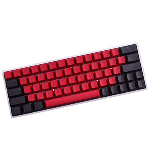 Tsung Keycaps, 64 Keycaps Backlight Mechanische Tastatur PBT Keycaps Gaming Keycaps für GK64 / SK64 Keyboard Keys (Nur Keycaps von Tsung