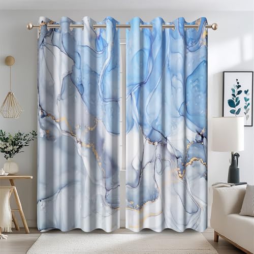 Ttincceer 135x215cm Blauer Marmor Verdunkelungsvorhang für Schlafzimmer Luxus Ombre Marmor Textur Zimmer Verdunkelung Fenster Vorhänge Kunst Moderne Wärmedämmung Fenster Behandlung 2 Panels Ttincceer 135x215cm Blauer Marmor Verdunkelungsvorhang für Schlafzimmer Luxus Ombre Marmor Textur Zimmer Verdunkelung Fenster Vorhänge Kunst Moderne Wärmedämmung Fenster Behandlung 2 Panels von Ttincceer