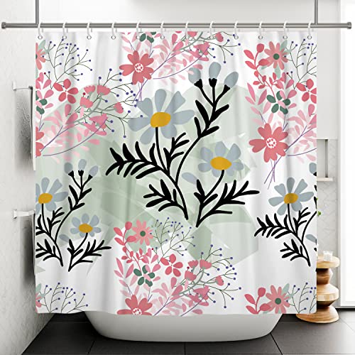 Ttincceer 180x180cm Aquarell Pflanze Duschvorhang Rosa Grau Blume Kunst Badezimmer Dekorative Vorhang Mid-Century Modern Wasserdicht Duschvorhänge Waschbar Badewanne Vorhang Ttincceer 180x180cm Aquarell Pflanze Duschvorhang Rosa Grau Blume Kunst Badezimmer Dekorative Vorhang Mid-Century Modern Wasserdicht Duschvorhänge Waschbar Badewanne Vorhang von Ttincceer