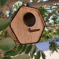 Vogelhaus, Die Wabe, Diy Holzvogelhaus, Frühlingsprojekt, Sommerprojekt von TuArteStore