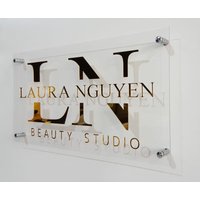 Benutzerdefinierte Laser Cut Spiegel Acryl Logo Schild Auf Mit Abstand Offs von TuDeTasarim