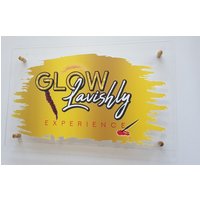 Personalisiertes Acryl Business Logo Schild Namensschild Geschäftsschild Für Büro Geschäftsladenfont Klares Zeichen Modernes Hängendes von TuDeTasarim