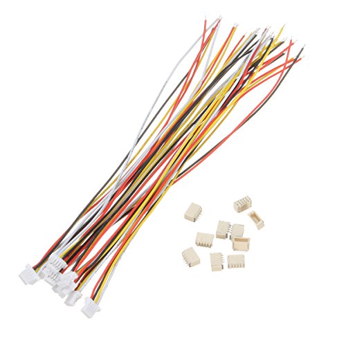 TuToy 20Pcs Mini Micro Jst 1.0Mm Sh 4-Pin Stecker Mit Drähten Kabel 350Mm von TuToy