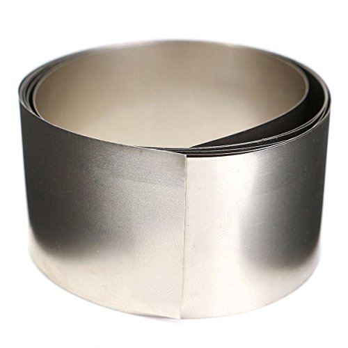 TuToy 99,96% Pure Nickel Metal Foil Silver Gray Ni Plate Thin Sheet 0,1X30X1000Mm von TuToy