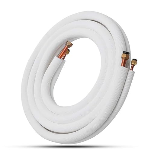 TuToy Isolierte Kupferrohr-Trennlinie 5/8 '' 3/8 '' Klimaanlagenrohre Armaturen Paar Spulenrohr - 5M (5M) von TuToy