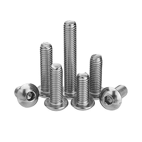 TuToy M5Sh6 50Pcs M5 Edelstahl Sechskantschraube Kopfschraube 8-30Mm Optionale Länge - 18Mm von TuToy