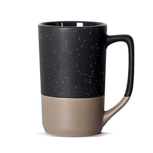 Groß Tasse,Große Keramik Kaffeetasse,16oz Becher Porzellan,Classic Kaffeetasse Becher mit Griff,Geschenke für Papa Männer,Cappuccino tasse,Tasse XXL für Büro und Zuhause von TuYines