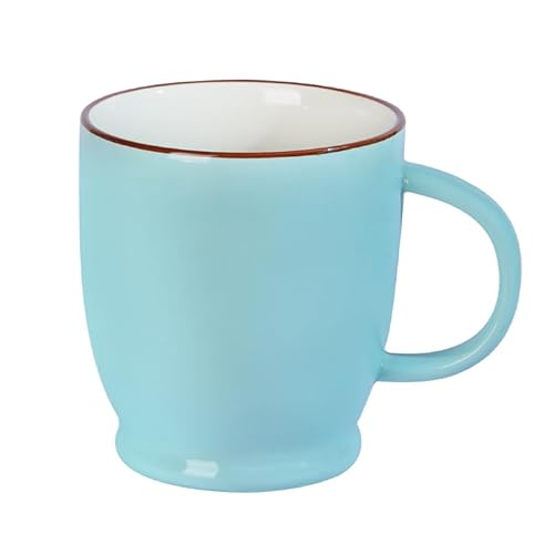 Groß Tasse 500ml,Kaffeetasse Groß,Kaffeebecher Keramik Teetasse,Groß Müslischalen mit Henkel Tee Becher Tasse Porzellan Groß Tasse von TuYines