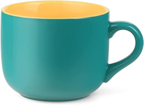 Groß Tasse Keramik Kaffeetasse,Groß Kaffeebecher 600ml Keramik Teetasse,Groß Müslischalen mit Henkel Tee Becher Tasse Porzellan Groß Tasse Cappuccinotasse XXL Tasse von TuYines