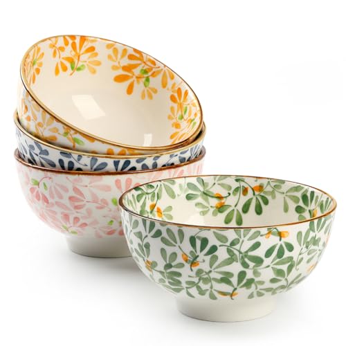 TuYines Müslischalen, Keramik-Dessertschalen, 12 cm, kleine Schüsseln für Eis, Reis, Suppe, Dessert, mikrowellen- und spülmaschinenfest, 4 Stück TuYines Müslischalen, Keramik-Dessertschalen, 12 cm, kleine Schüsseln für Eis, Reis, Suppe, Dessert, mikrowellen- und spülmaschinenfest, 4 Stück von TuYines