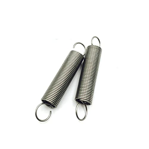 Tuanie Lnanqing-Druckfedern 2PCs Federstahl Zugfeder, 1,5 mm Durchmesser, Draht * 14mm Durchmesser Out * (60-200) mm Länge, Robust und vielseitig (Length : 1.5x14x100mm) von Tuanie