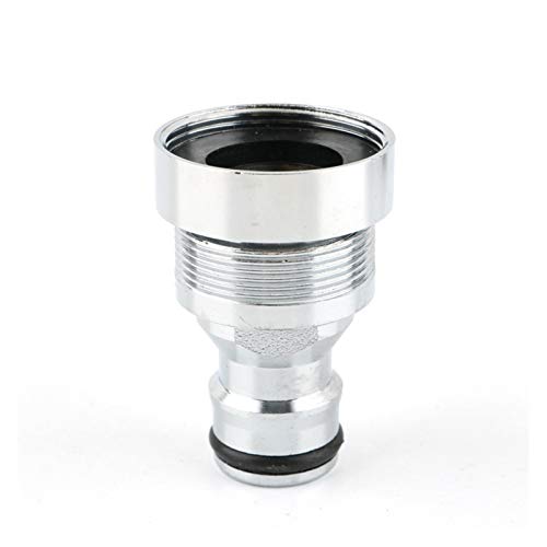 Tuanie Lnanqing-schlauchverbinder Messing 1 stück, Edelstahl Küchenhahn-Rohrschlauchverbinder Adapter-Armatur, M16 18 20 22 24 28, Anschluss für Gartenschlauch (Color : Female, Diameter : M16) von Tuanie