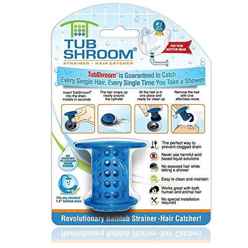 Tubshroom Waschbecken, Silikon, Blau von TubShroom