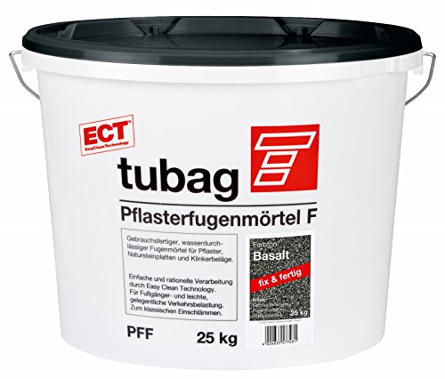 Tubag Pflasterfugenmörtel F PFF 25 kg/ Eimer (Basalt) von Tubag