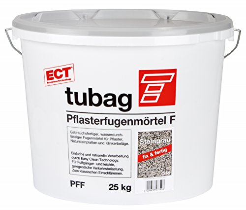 Tubag Pflasterfugenmörtel F PFF 25 kg/ Eimer (Steingrau) von Tubag