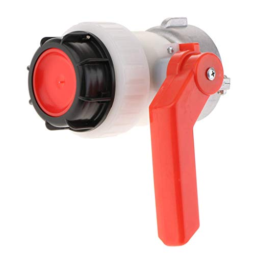 Tubayia 1000L IBC Tank Auslaufhahn Absperrklappe Wasserhahn Adapter für Garten Bewässerung (75mm) von Tubayia