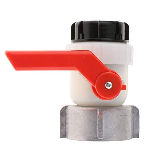 Tubayia 1000L IBC Tank Auslaufhahn Absperrklappe Wasserhahn Adapter für Garten Bewässerung (80mm) von Tubayia