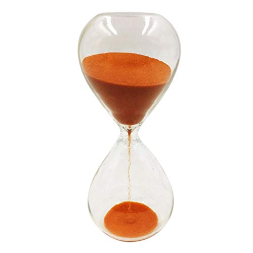 Tubayia 15 Minuten Sanduhr Zeitmesser Deko Sanduhr Timer Kinder Spielzeug Geschenk (Orange) von Tubayia
