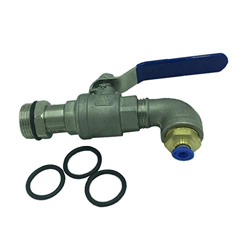 Tubayia 3/4 Zoll Auslaufhahn Auslaufventil 90 Grad Kugelhahn für 50 Gallonen Ölfass von Tubayia