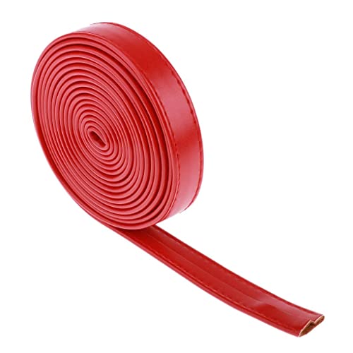 Tubayia 3 Meter Lederband Flach Lederriemen Lederbänder für DIY Lederhandwerk 20mm Breite (Rot) von Tubayia