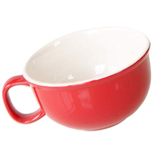 Tubayia 330ml Keramik Kaffeebecher Kaffeetasse Teetasse Trinkbecher für Haus, Restaurant (Rot) von Tubayia